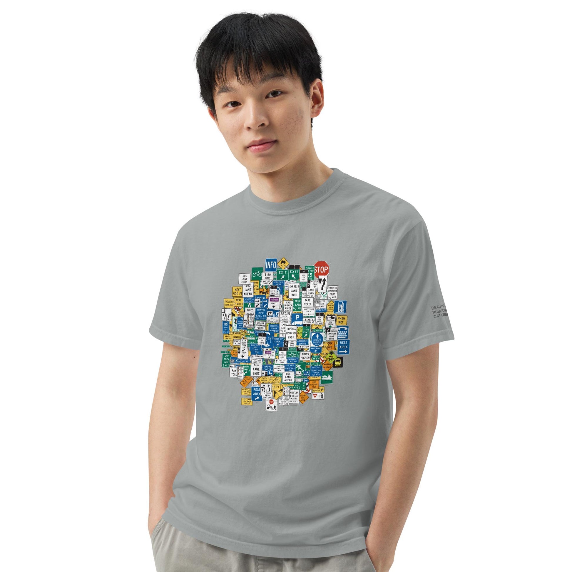 Highway Signs T-Shirt, US Road Sign Shirt, Traffic Sign Tee, Civil Engineer Gift - MUTCD Road Trip Design