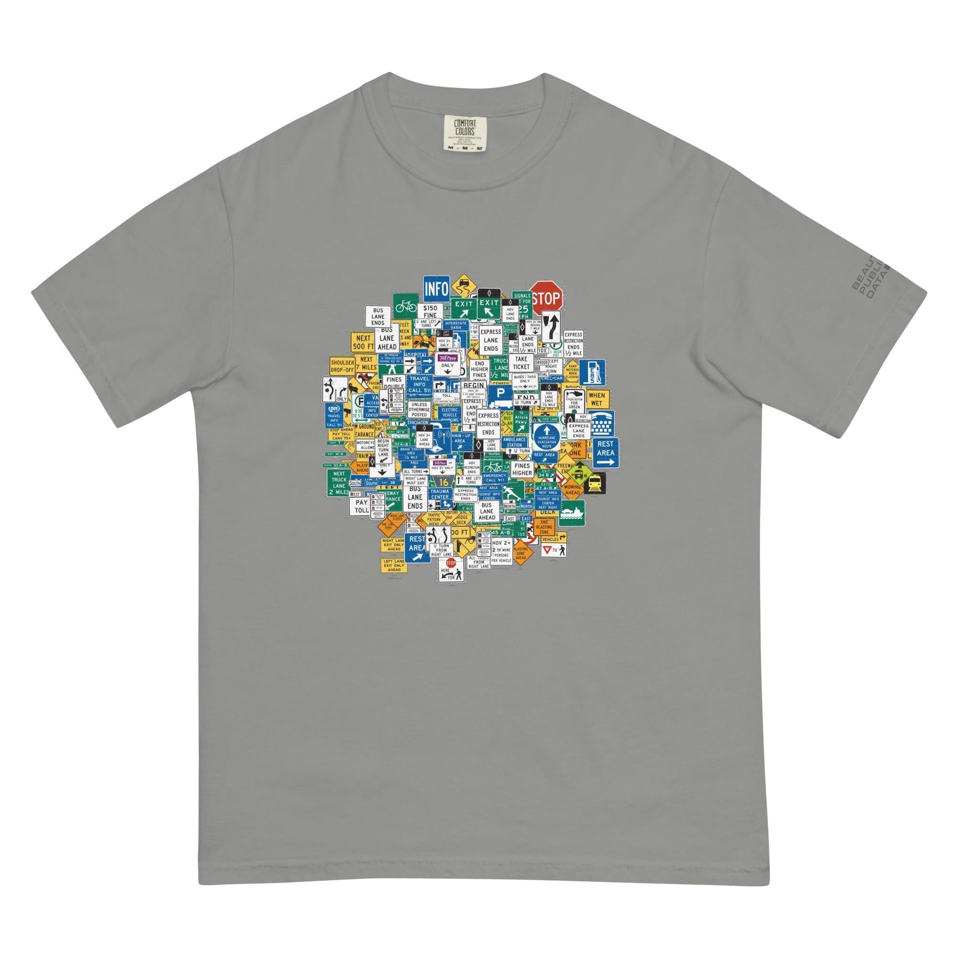 Highway Signs T-Shirt, US Road Sign Shirt, Traffic Sign Tee, Civil Engineer Gift - MUTCD Road Trip Design