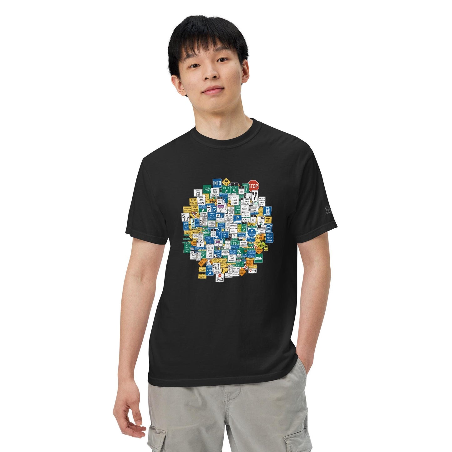 Highway Signs T-Shirt, US Road Sign Shirt, Traffic Sign Tee, Civil Engineer Gift - MUTCD Road Trip Design