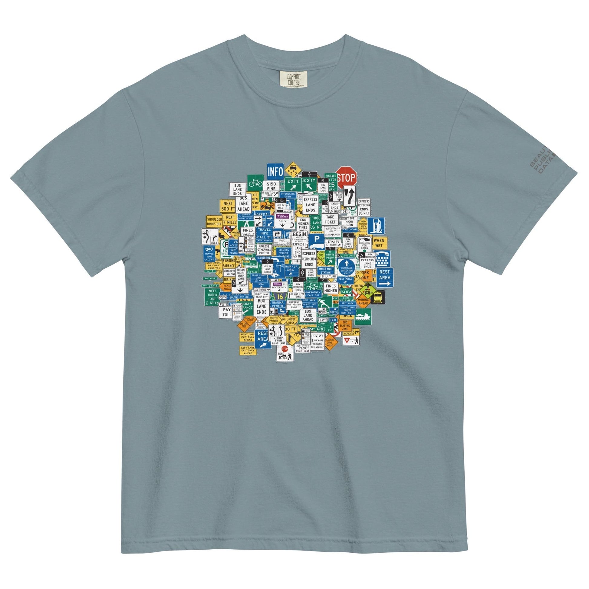 Highway Signs T-Shirt, US Road Sign Shirt, Traffic Sign Tee, Civil Engineer Gift - MUTCD Road Trip Design