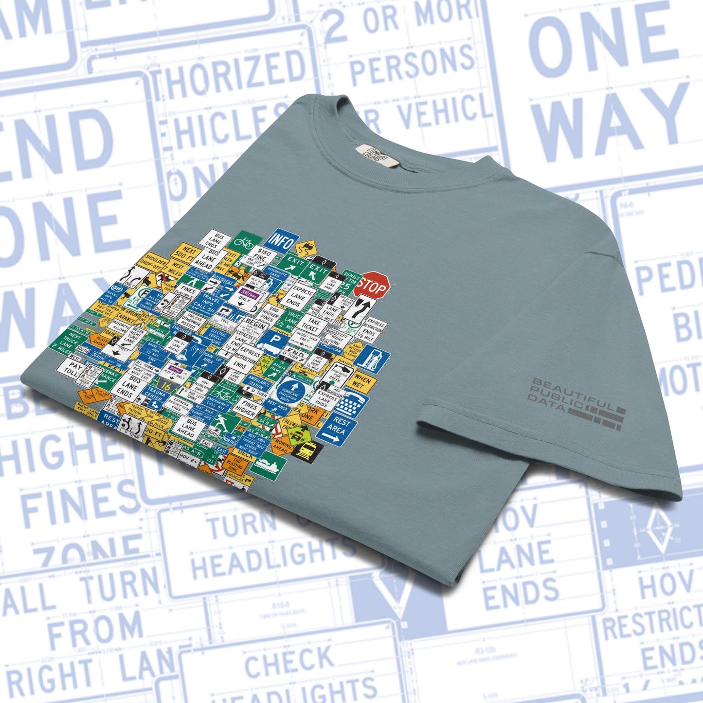 Highway Signs T-Shirt, US Road Sign Shirt, Traffic Sign Tee, Civil Engineer Gift - MUTCD Road Trip Design