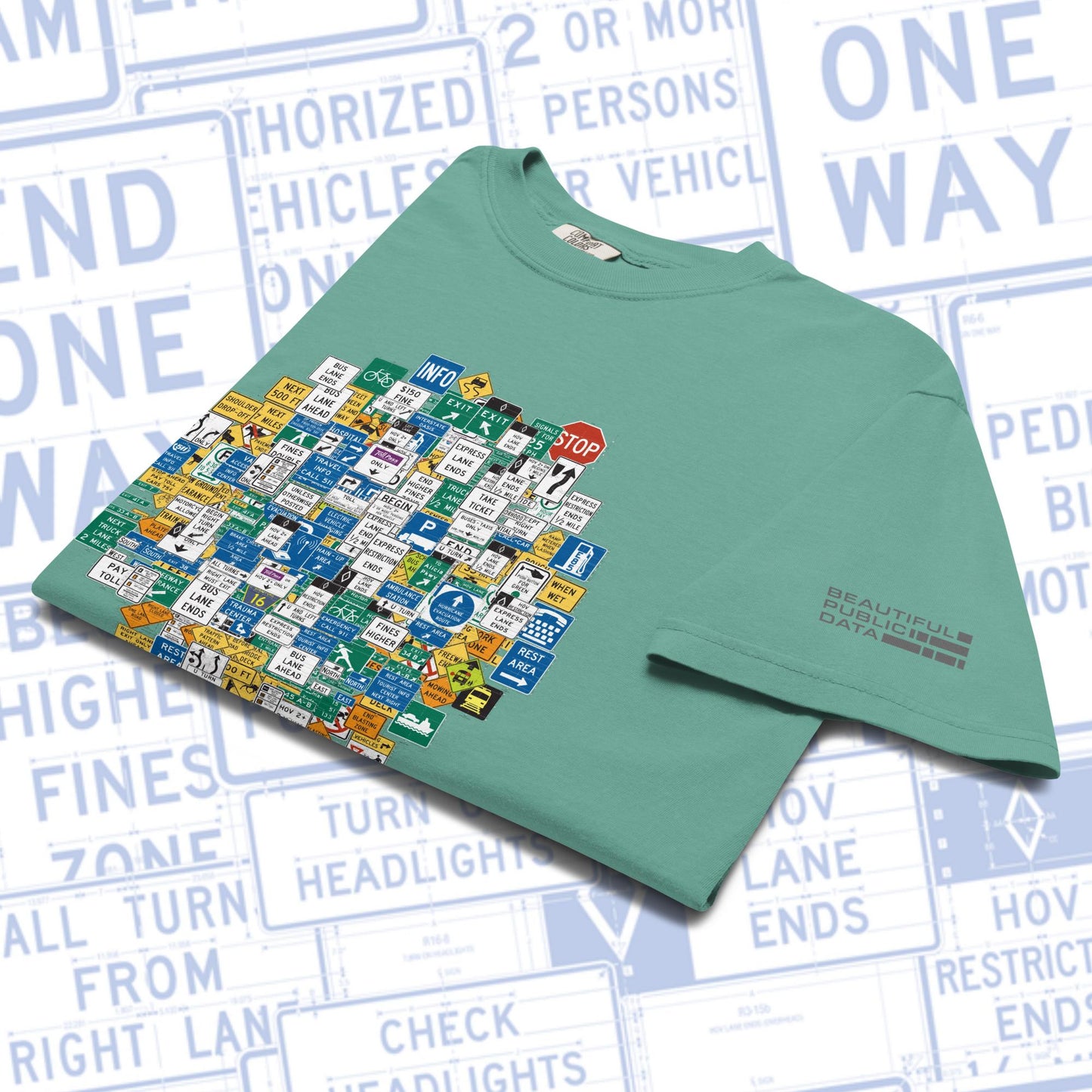 Highway Signs T-Shirt, US Road Sign Shirt, Traffic Sign Tee, Civil Engineer Gift - MUTCD Road Trip Design