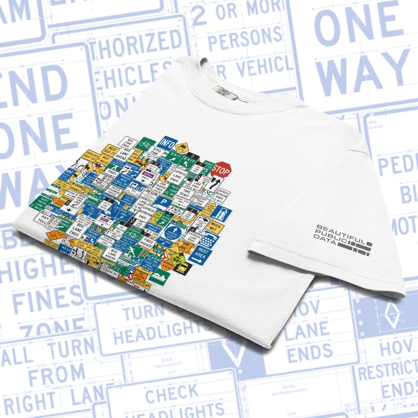 Highway Signs T-Shirt, US Road Sign Shirt, Traffic Sign Tee, Civil Engineer Gift - MUTCD Road Trip Design
